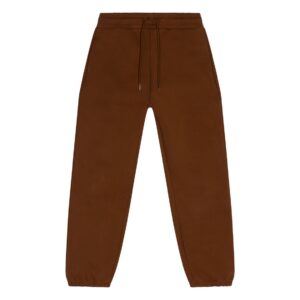Kledingpackshot van een bruine joggingbroek Kledingpackshot van een bruine joggingbroek